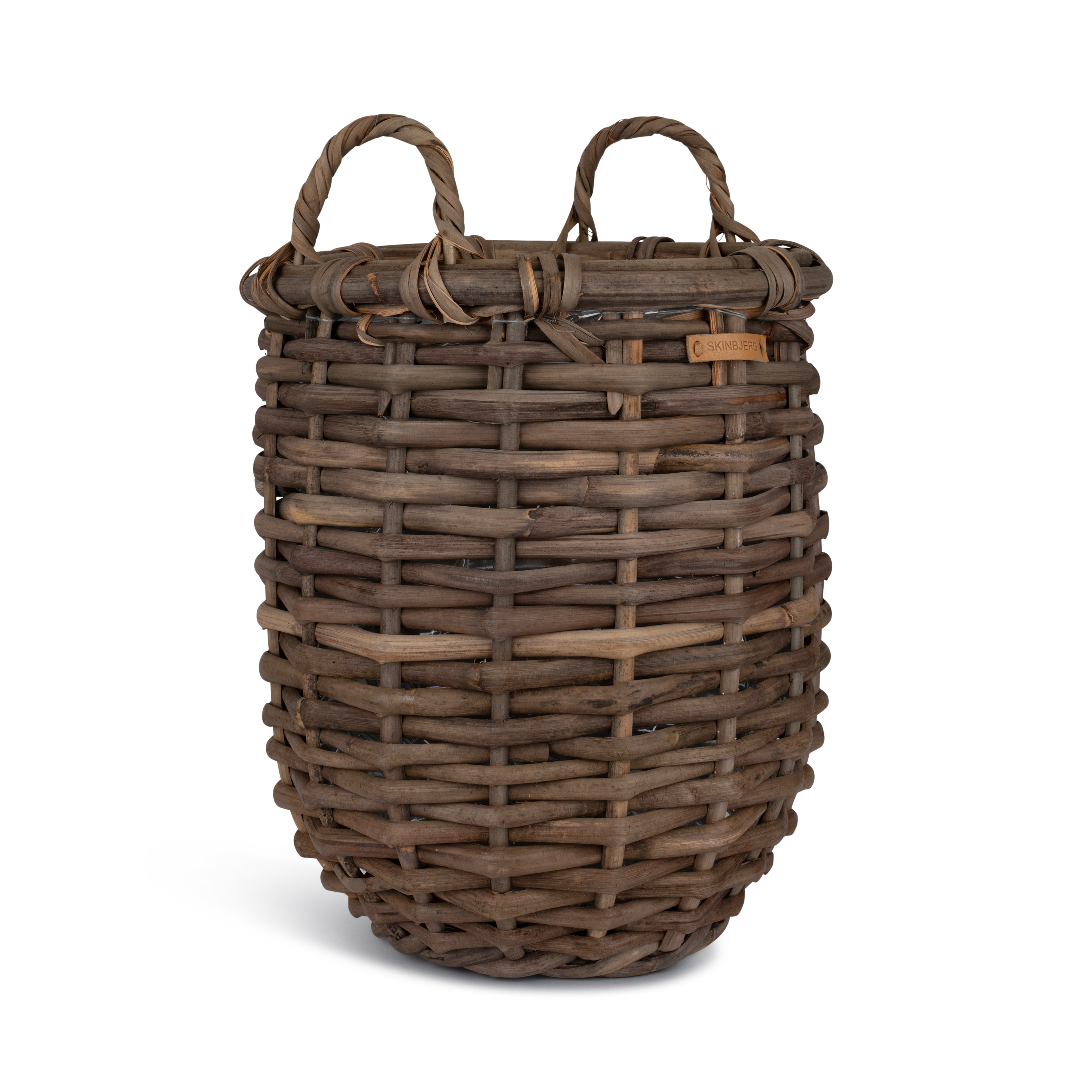 Grå Rattan Plantekurv - Sæt á 3