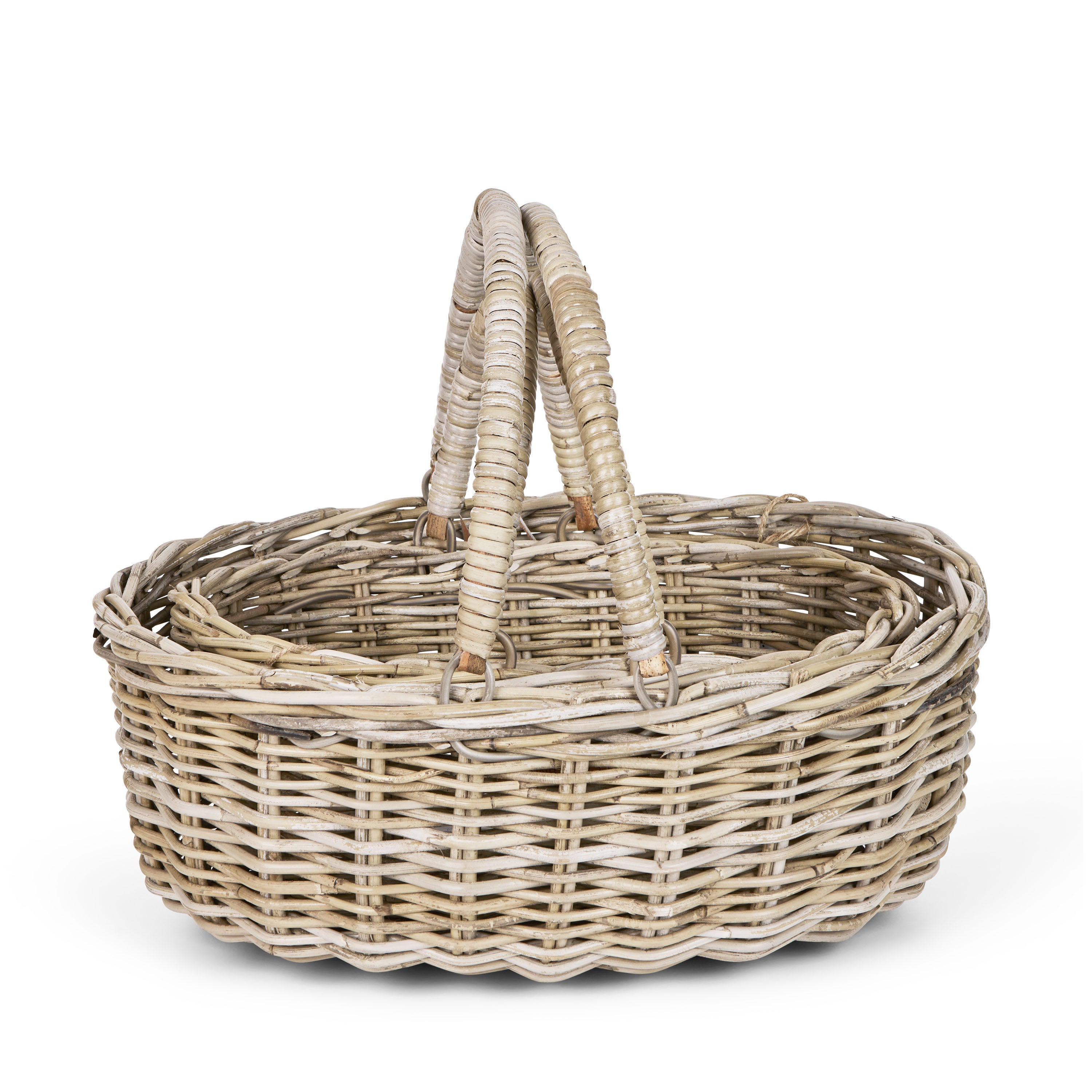 Oval Kurv med hanke - Sæt á 2