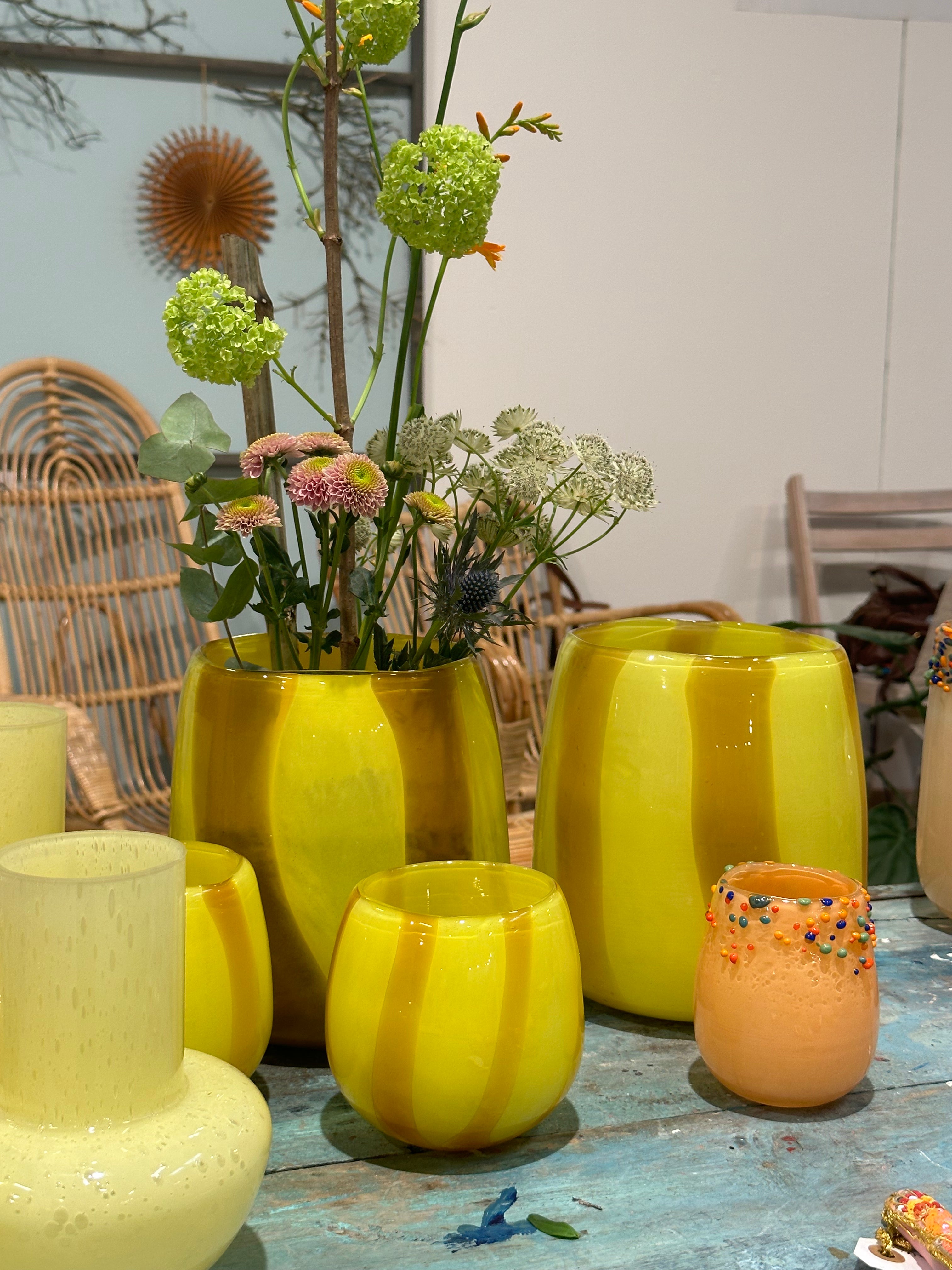 Gul Vase Str: Stor 18x18xH19