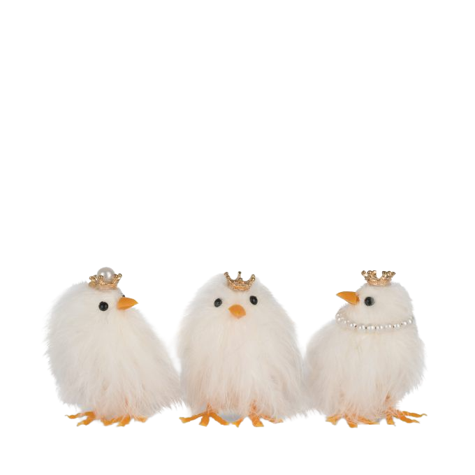 White Chick - Sæt af 3
