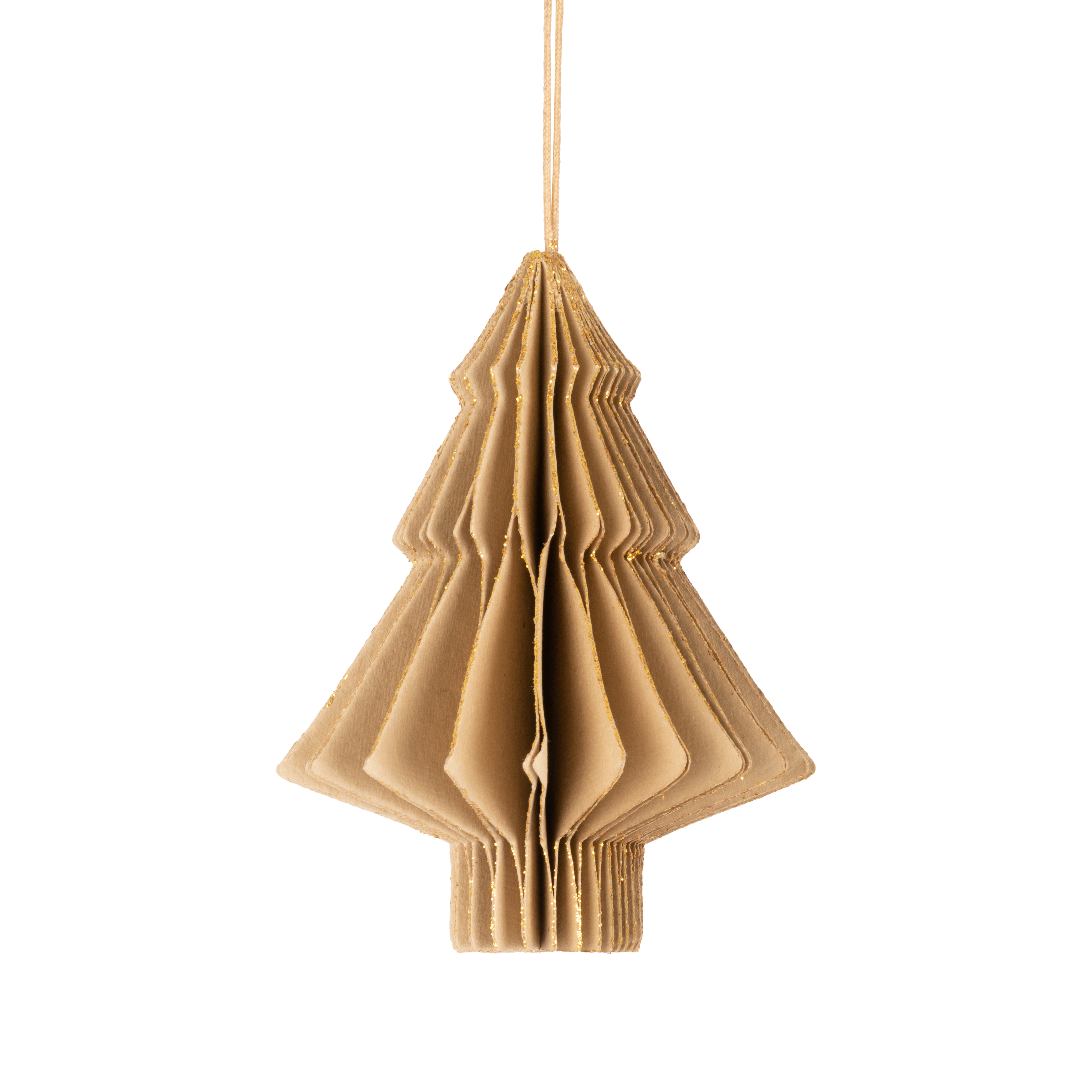 Beige Juletræ 10 cm.