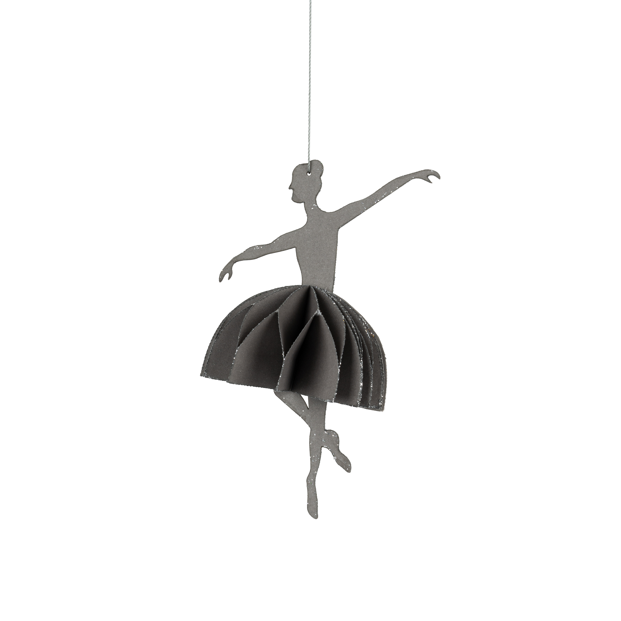 Grå Ballerina 11,5 x 12 cm.