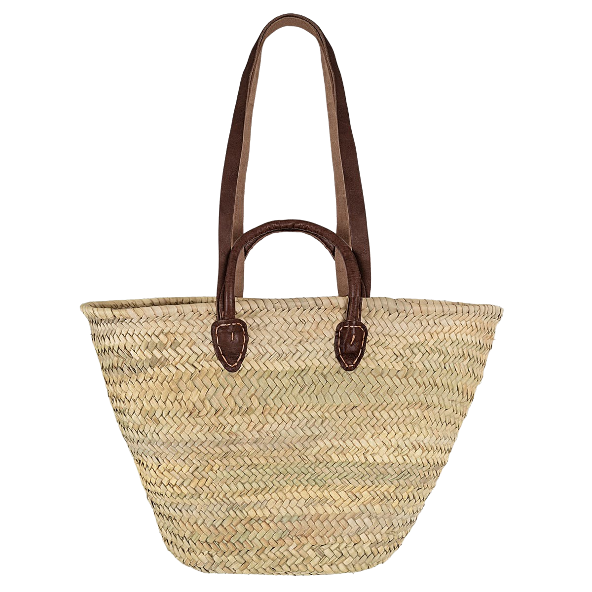 Strandtaske m. Lange og Korte Læderremme B50xH30