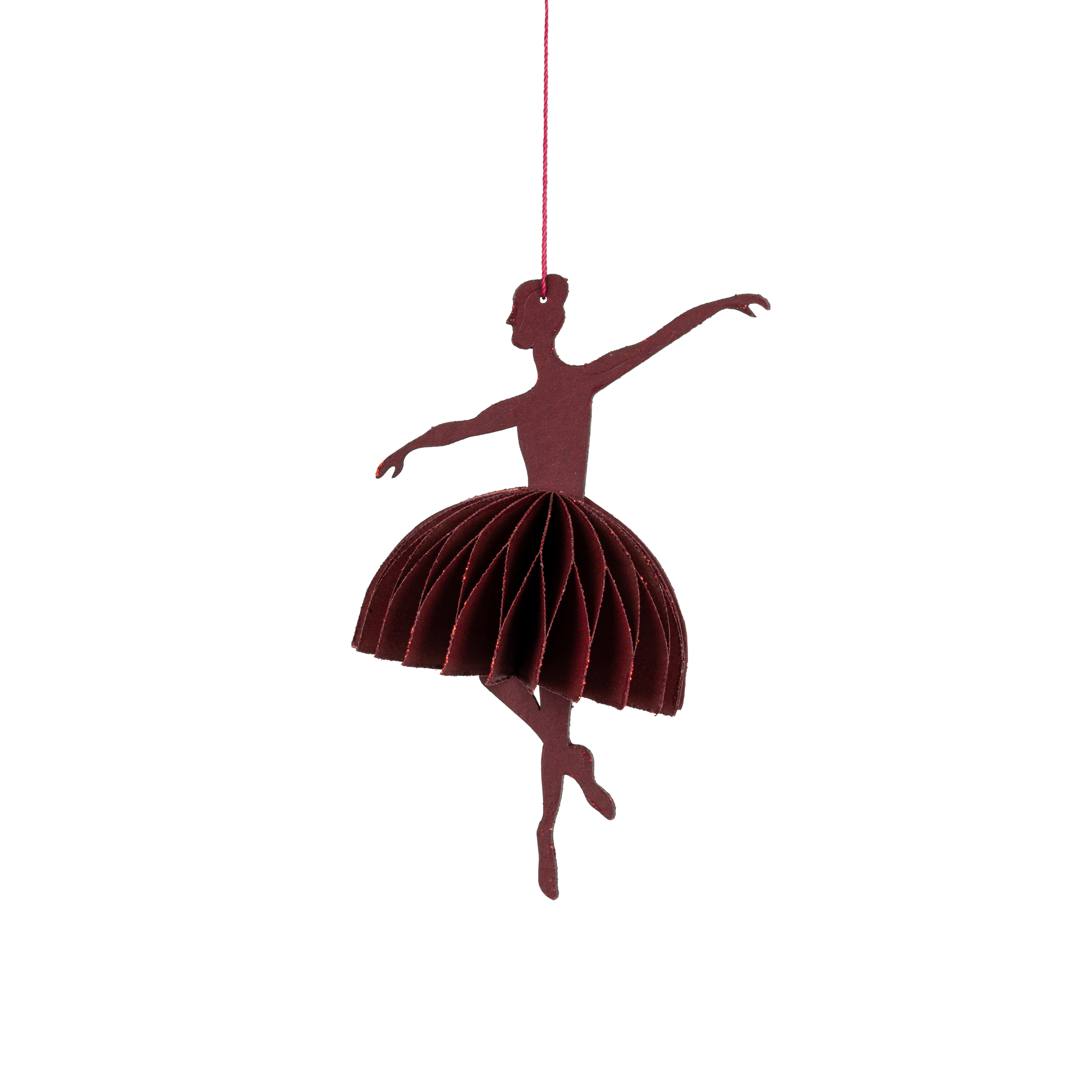 Rød Ballerina 11,5 x 12 cm