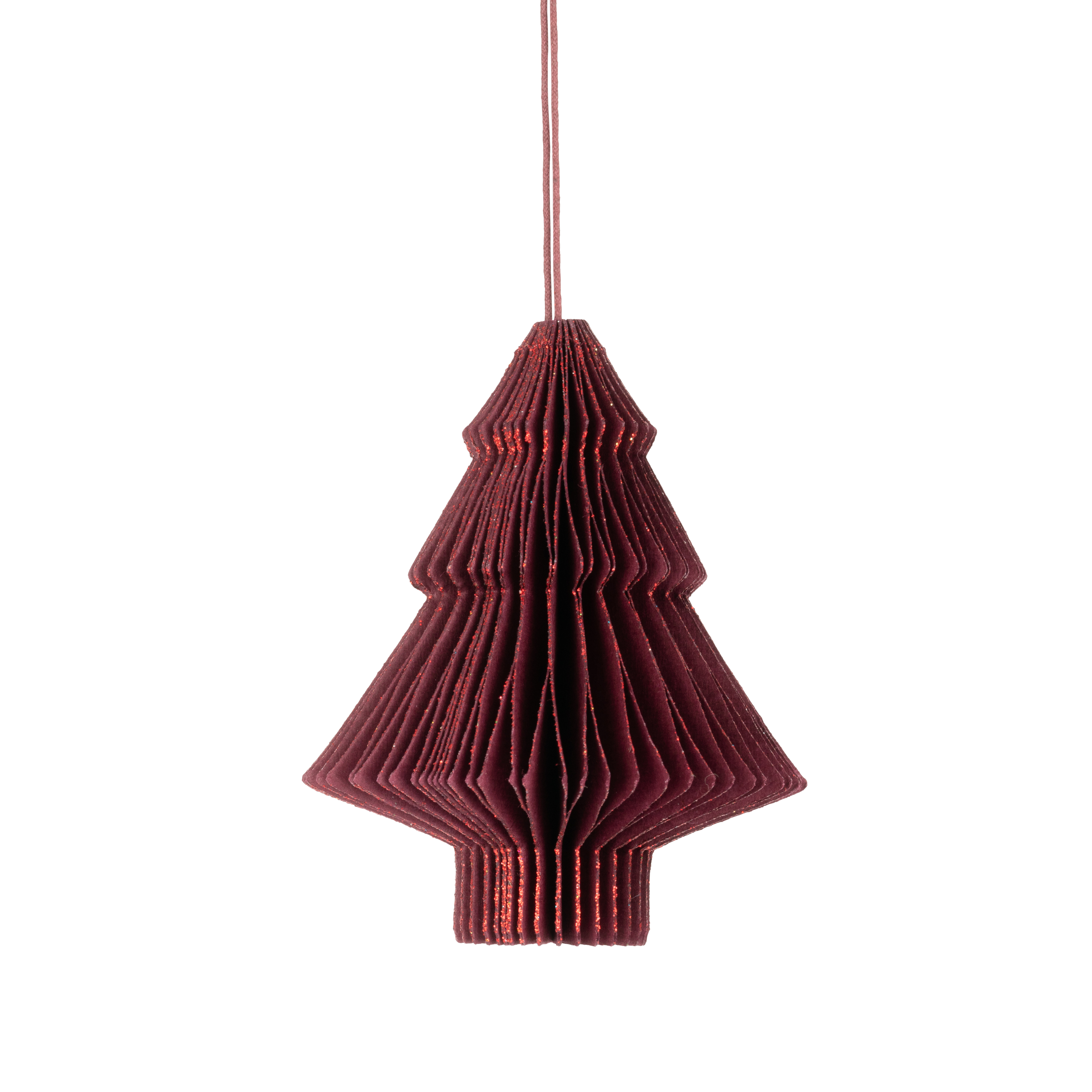 Rød Juletræ 10 cm.