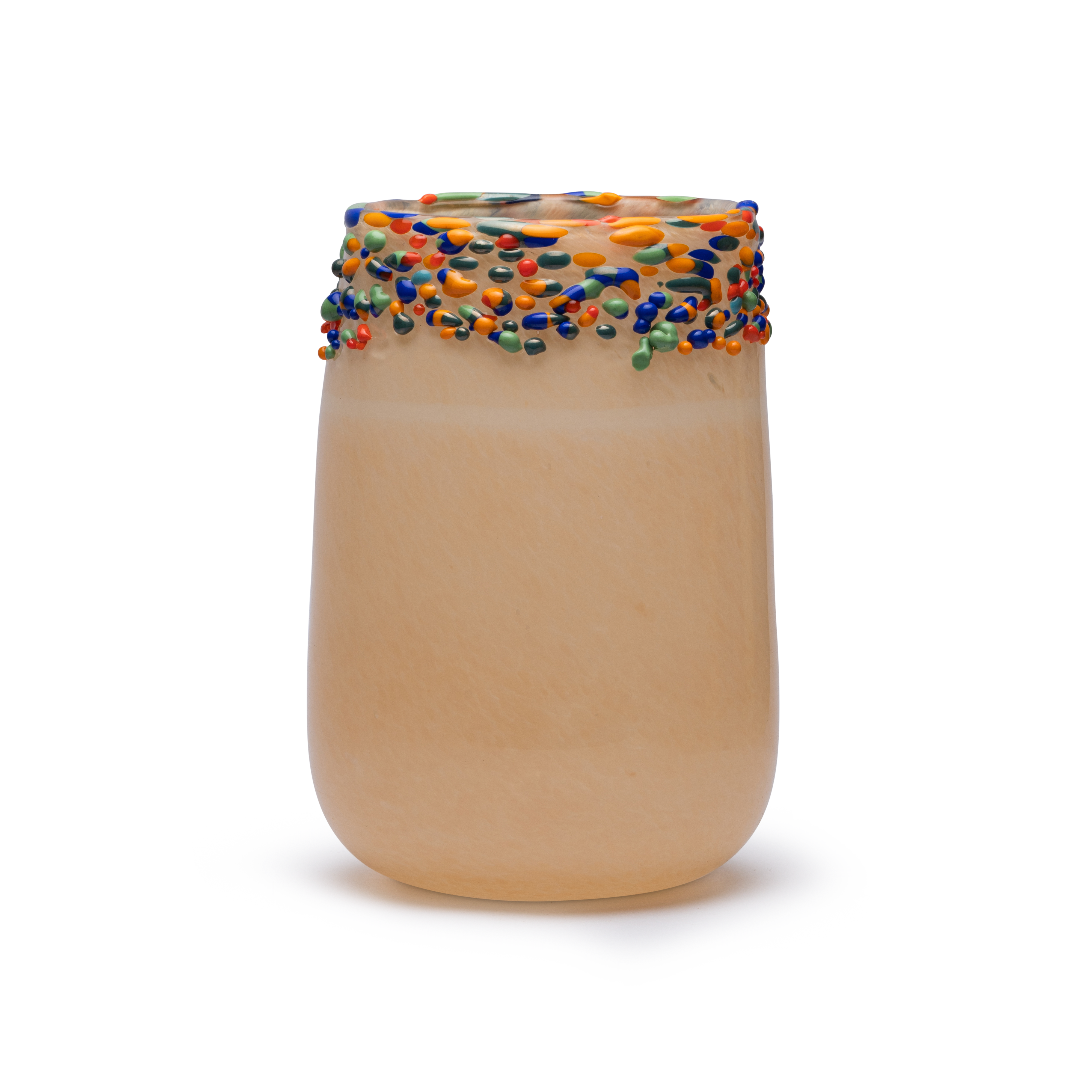 Nude Vase Med Konfetti Str: Stor 13x13xH19