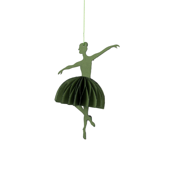 Grøn Ballerina 11,5 x 12 cm