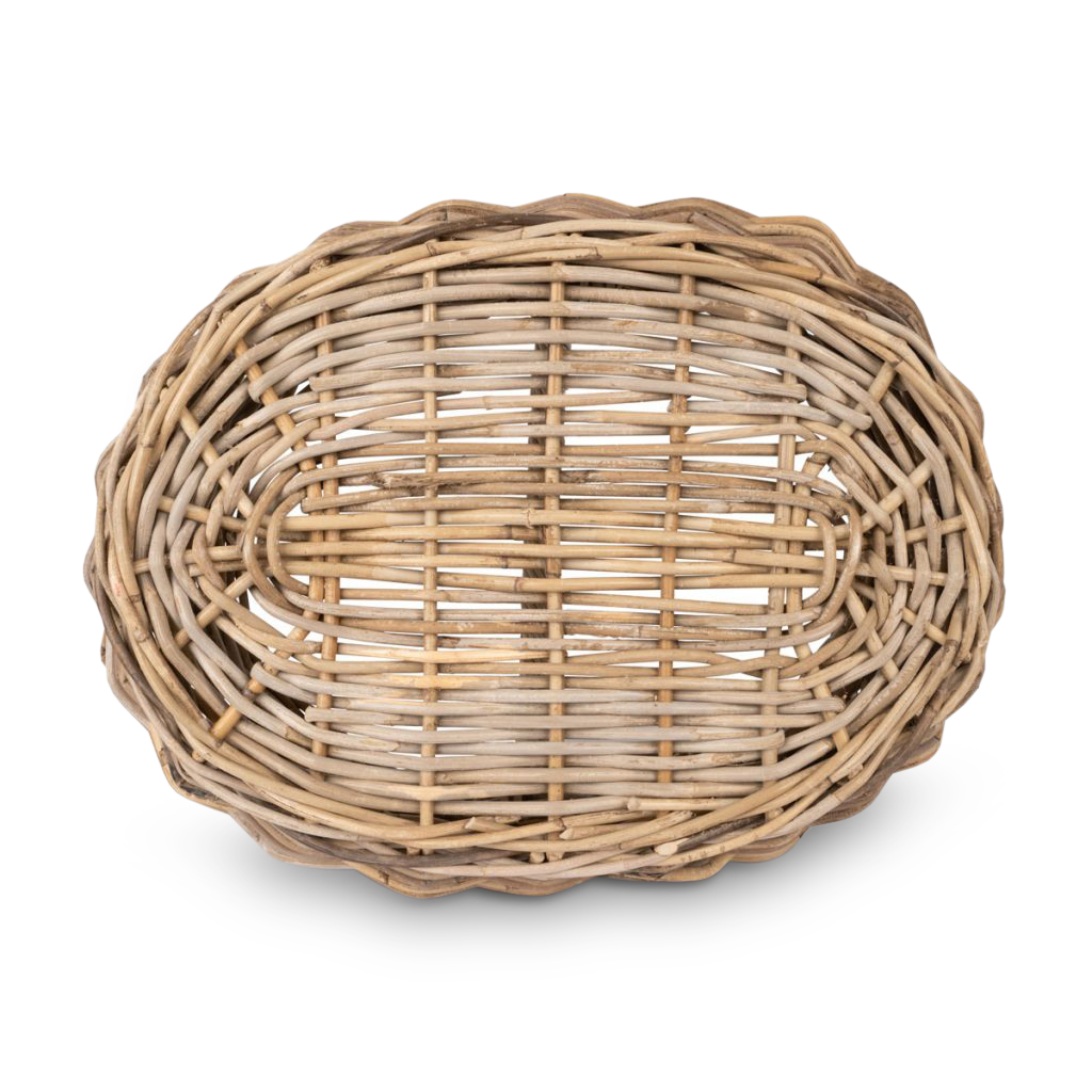 Flot og stærk kurv B35xL50xH25 i Grå Rattan