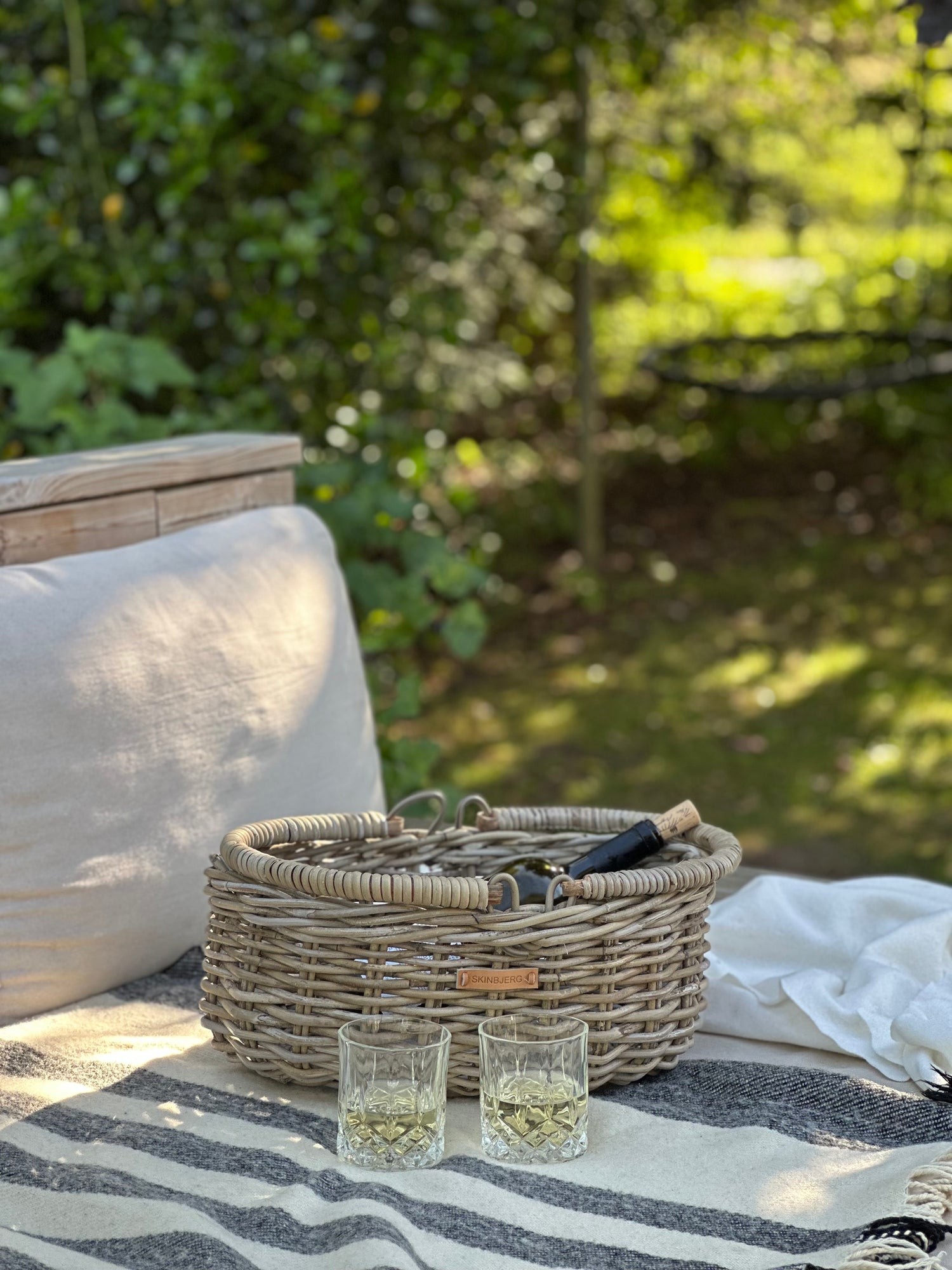 Oval Kurv med hanke - Sæt á 2